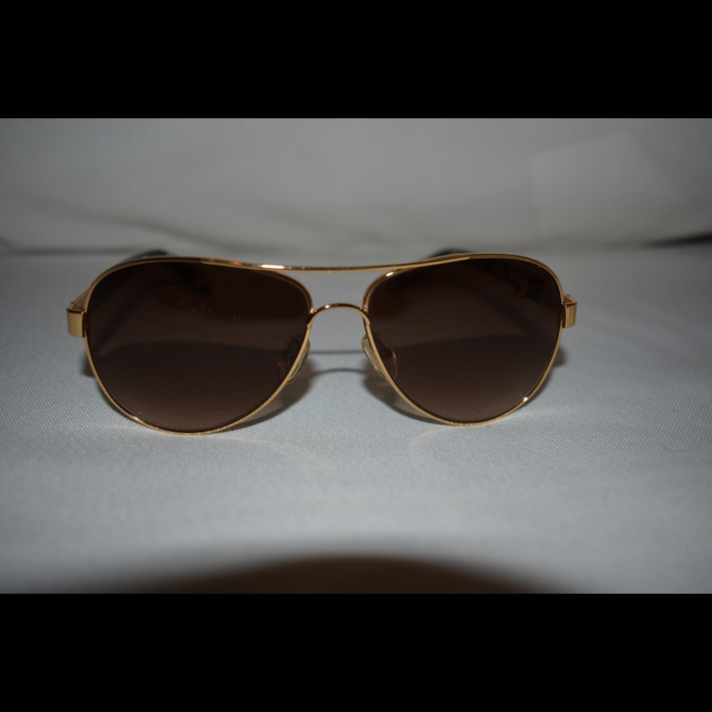Tory Burch Aztec print aviators with case